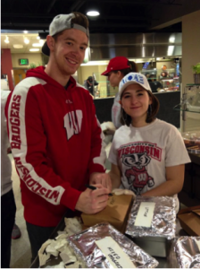 McReavy (Left) and Kokkinias (right) are two of the four co-founders of the UW-Madison Chapter of Campus Kitchens. (UW Campus Kitchens)